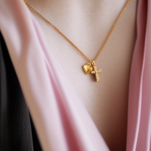 18k Gold Cross Necklace